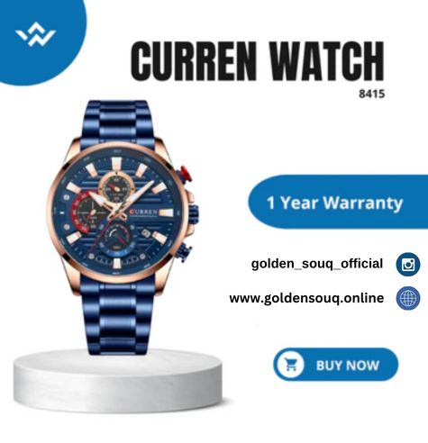 CURREN Stainless Steel Watch For Men With Box